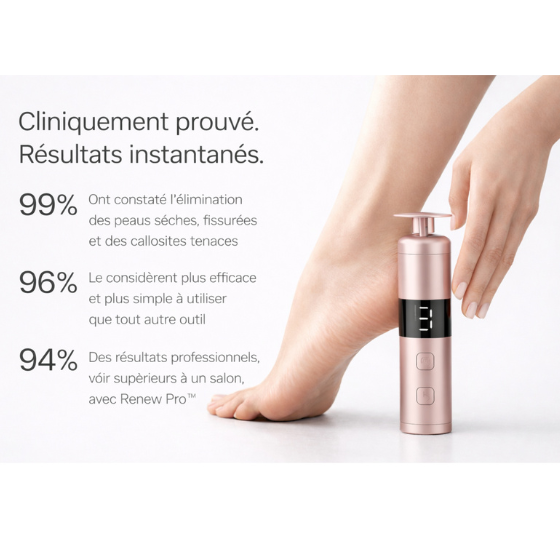 Luno Renew Pro™ - Lisseur Électrique Anti-Callosités